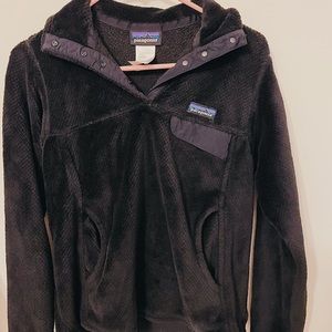 fleece black patagonia sweater